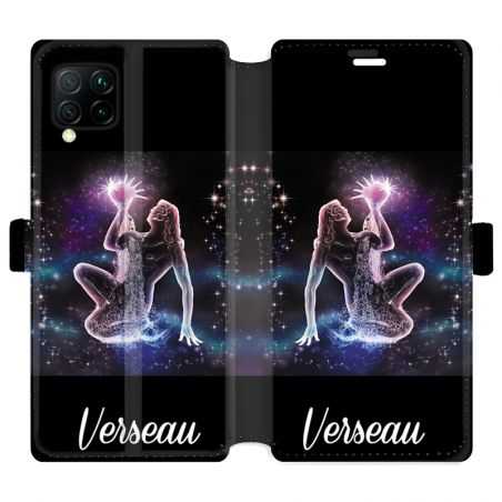 Housse cuir portefeuille pour Huawei P40 Lite signe zodiaque 2 Verseau