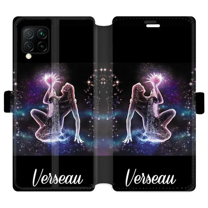 Housse cuir portefeuille pour Huawei P40 Lite signe zodiaque 2 Verseau