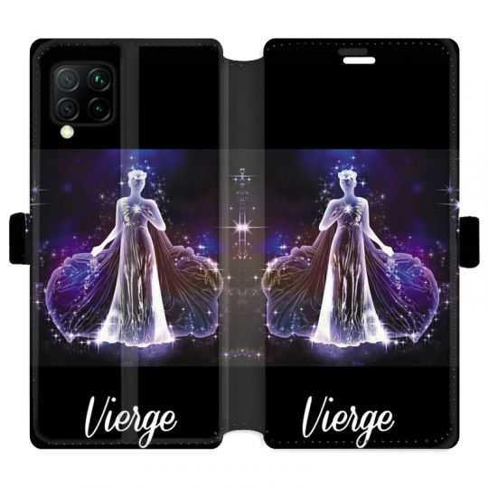 Housse cuir portefeuille pour Huawei P40 Lite signe zodiaque 2 Vierge