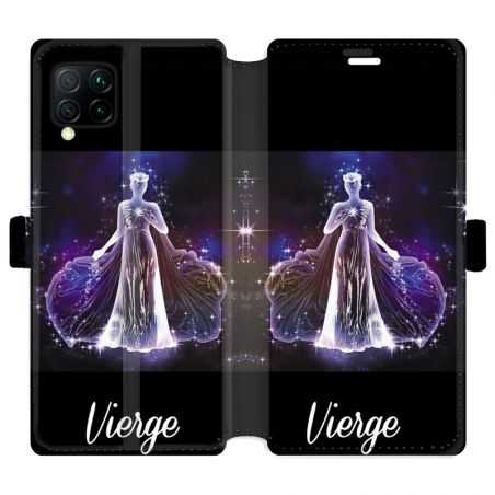 Housse cuir portefeuille pour Huawei P40 Lite signe zodiaque 2 Vierge