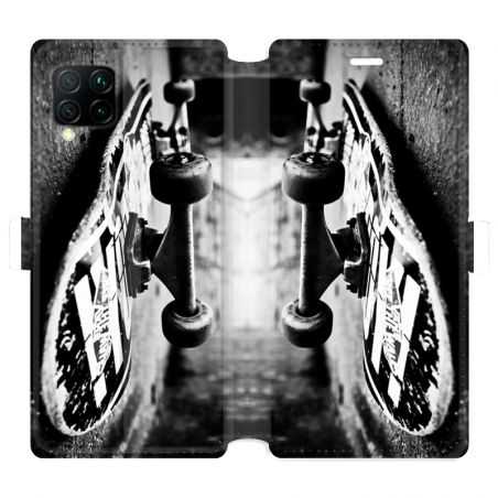 Housse cuir portefeuille pour Huawei P40 Lite Skate Vintage