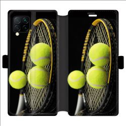 Housse cuir portefeuille pour Huawei P40 Lite Tennis Balls