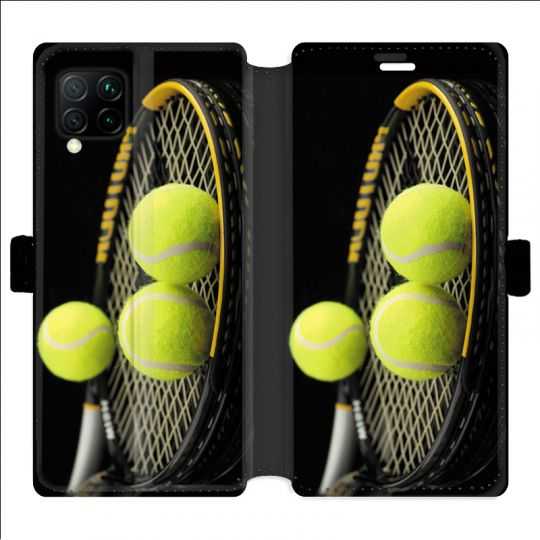 Housse cuir portefeuille pour Huawei P40 Lite Tennis Balls