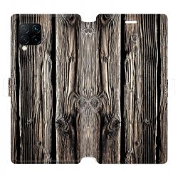Housse cuir portefeuille pour Huawei P40 Lite Texture bois