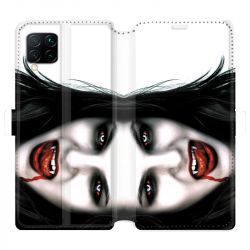 Housse cuir portefeuille pour Huawei P40 Lite Vampire blanc