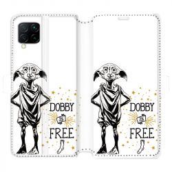 Housse cuir portefeuille pour Huawei P40 Lite WB License harry potter dobby Free B