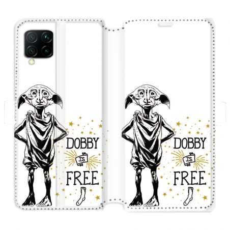 Housse cuir portefeuille pour Huawei P40 Lite WB License harry potter dobby Free B