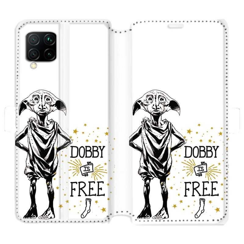 Housse cuir portefeuille pour Huawei P40 Lite WB License harry potter dobby Free B