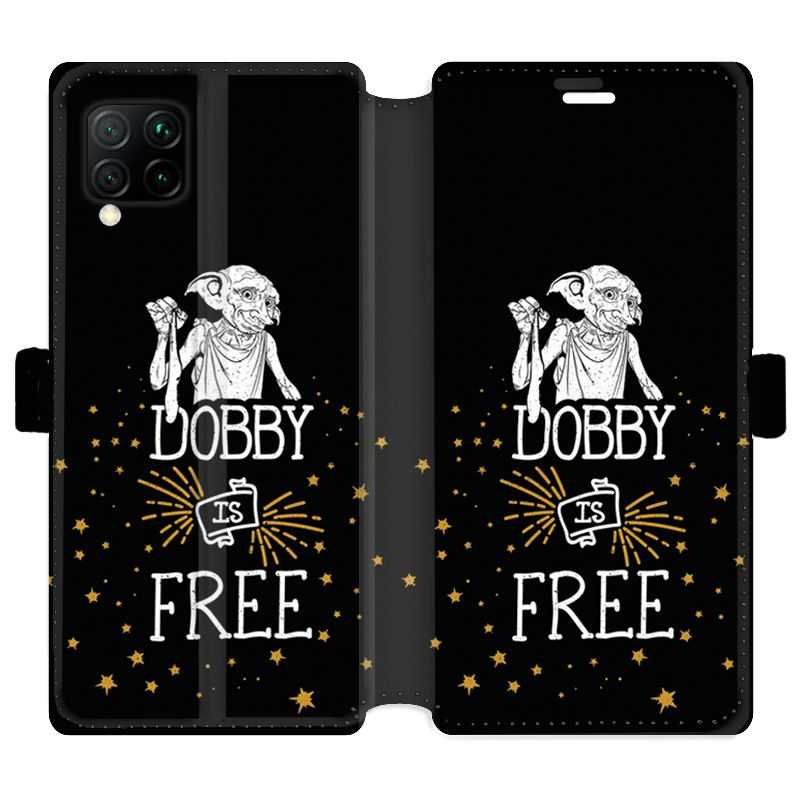 Housse cuir portefeuille pour Huawei P40 Lite WB License harry potter dobby Free N