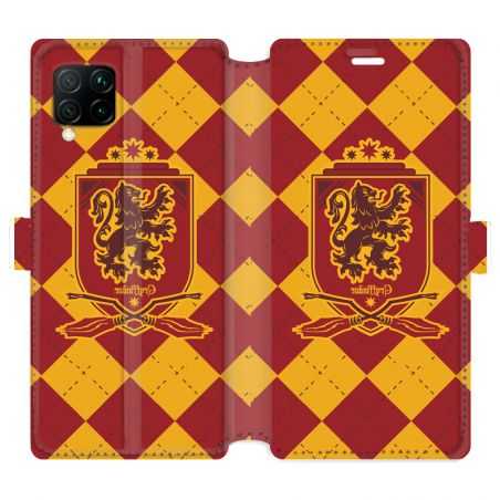 Housse cuir portefeuille pour Huawei P40 Lite WB License harry potter ecole Griffindor