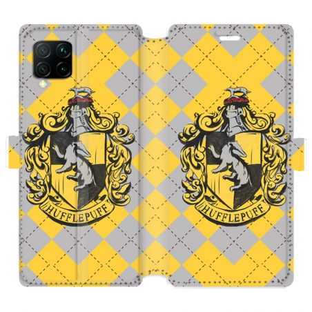 Housse cuir portefeuille pour Huawei P40 Lite WB License harry potter ecole Hufflepuff
