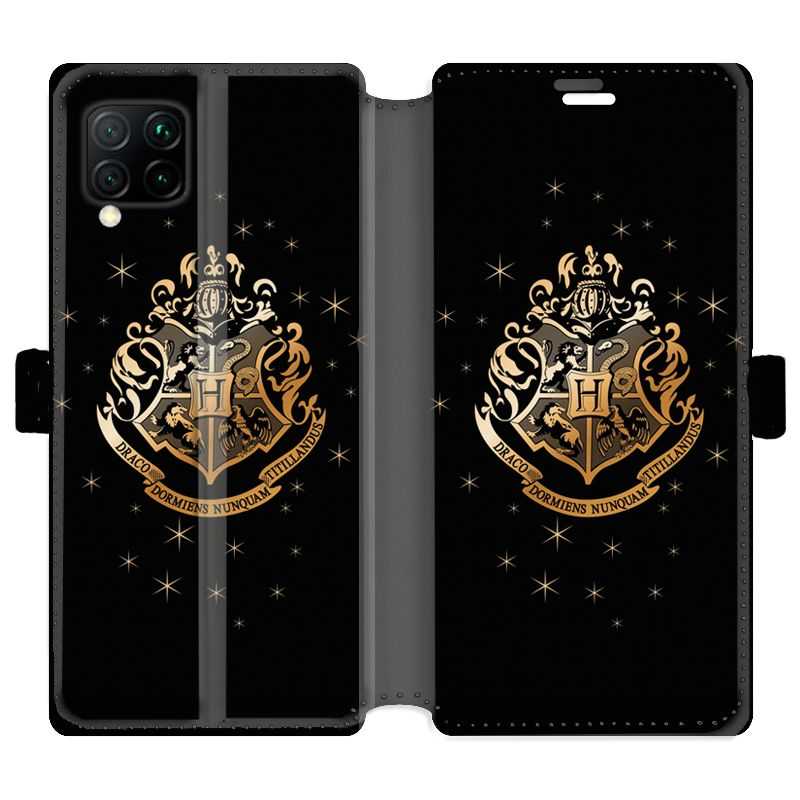 Housse cuir portefeuille pour Huawei P40 Lite WB License harry potter pattern Poudlard
