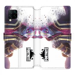 Housse cuir portefeuille pour Huawei P40 Lite Fortnite Blanc