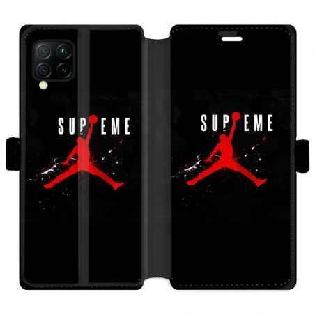 Housse cuir portefeuille pour Huawei P40 Lite Jordan Supreme Noir