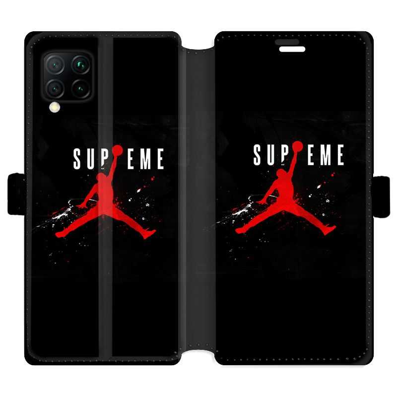 Housse cuir portefeuille pour Huawei P40 Lite Jordan Supreme Noir
