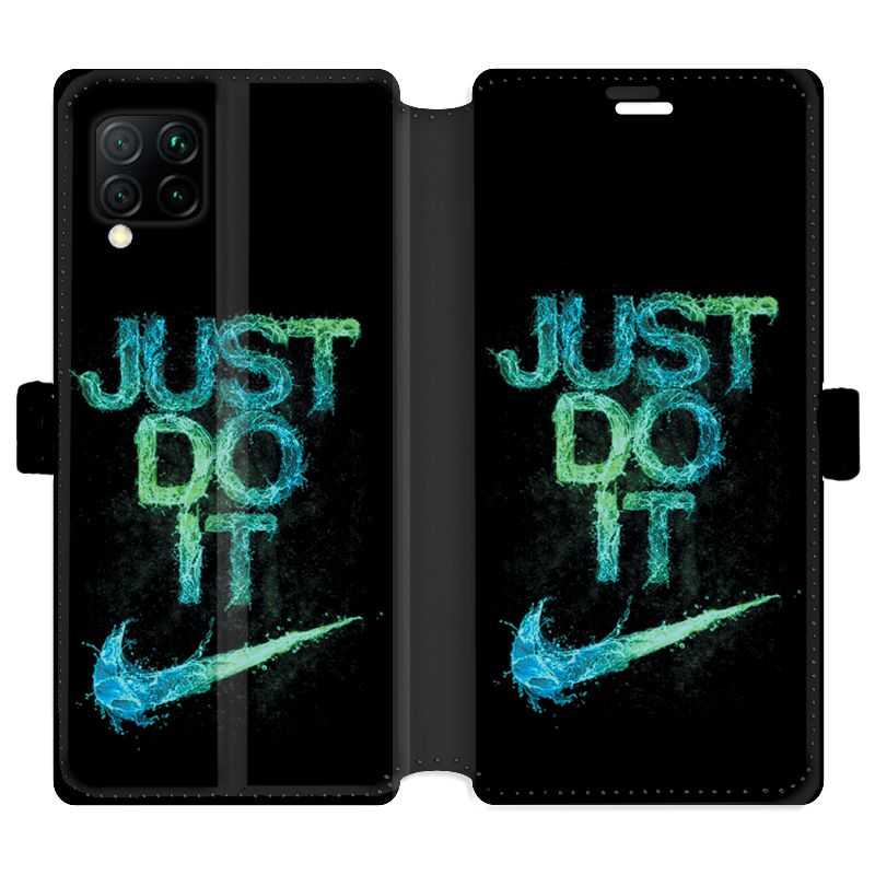 Housse cuir portefeuille pour Huawei P40 Lite Nike Just do it