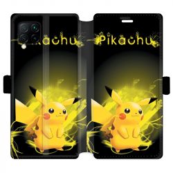 Housse cuir portefeuille pour Huawei P40 Lite Pokemon Pikachu eclair