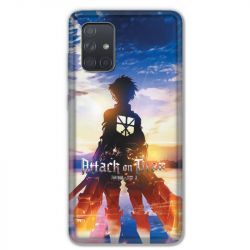 Coque pour Samsung Galaxy A71 Manga Attaque titans Soleil