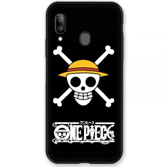 Coque pour Samsung Galaxy A20e Manga One Piece tete de mort