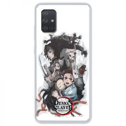 Coque pour Samsung Galaxy A51 Manga demon Slayer Blanc