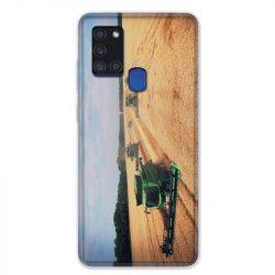 Coque pour Samsung Galaxy A21S Agriculture Moissonneuse