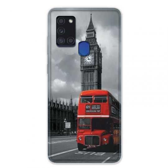 Coque pour Samsung Galaxy A21S Angleterre London Bus