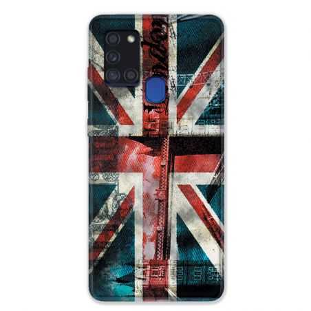Coque pour Samsung Galaxy A21S Angleterre UK Jean's