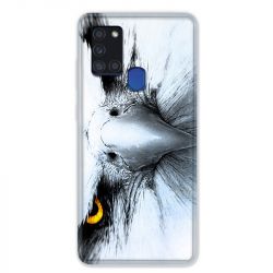 Coque pour Samsung Galaxy A21S Aigle Royal Blanc