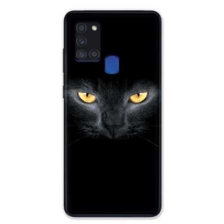 Coque pour Samsung Galaxy A21S Chat Noir