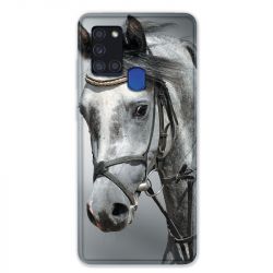 Coque pour Samsung Galaxy A21S Cheval Blanc