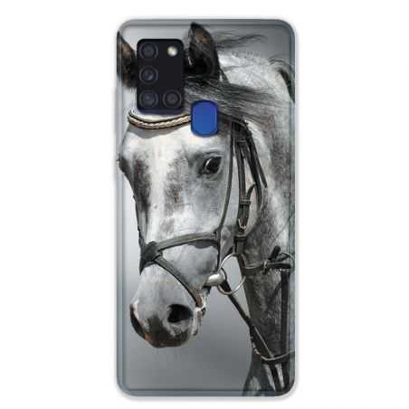 Coque pour Samsung Galaxy A21S Cheval Blanc