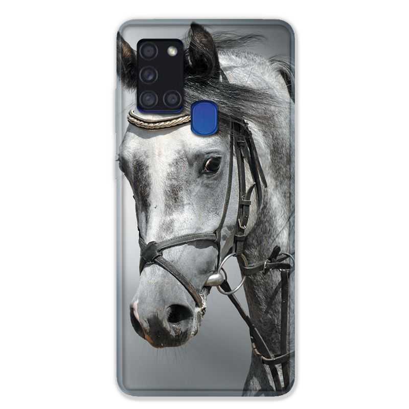 Coque pour Samsung Galaxy A21S Cheval Blanc