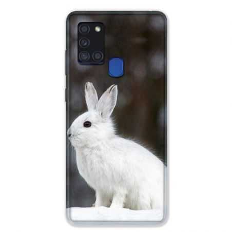 Coque pour Samsung Galaxy A21S Lapin Blanc