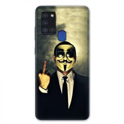 Coque pour Samsung Galaxy A21S Anonymous Doigt