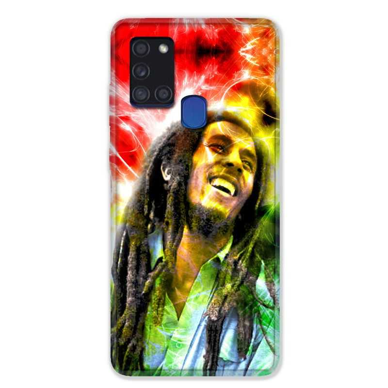 Coque pour Samsung Galaxy A21S Bob Marley Color