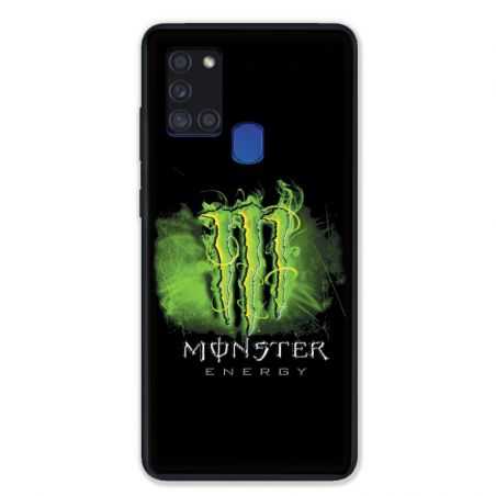 Coque pour Samsung Galaxy A21S Monster Energy Vert