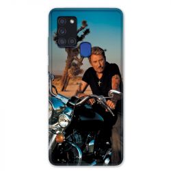 Coque pour Samsung Galaxy A21S Johnny Hallyday Moto