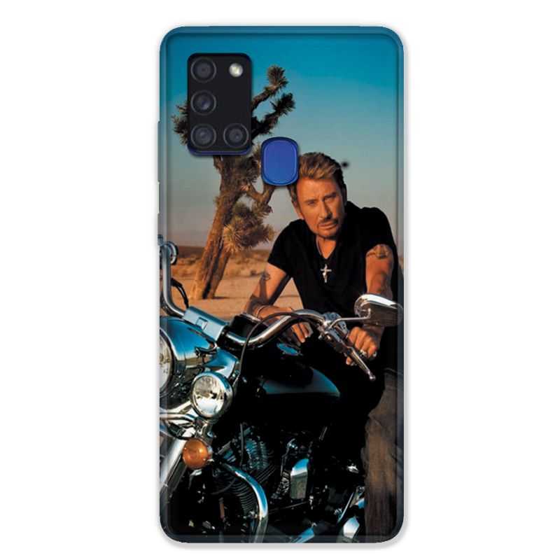 Coque pour Samsung Galaxy A21S Johnny Hallyday Moto