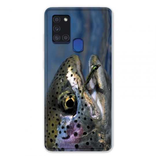 Coque pour Samsung Galaxy A21S Peche Truite