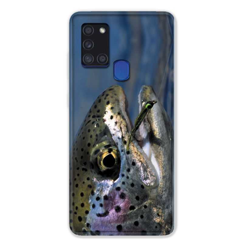 Coque pour Samsung Galaxy A21S Peche Truite
