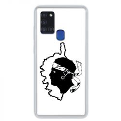 Coque pour Samsung Galaxy A21S Corse Blanc