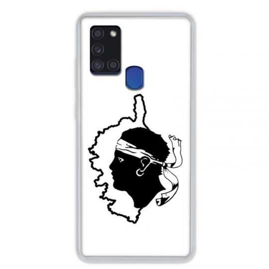 Coque pour Samsung Galaxy A21S Corse Blanc