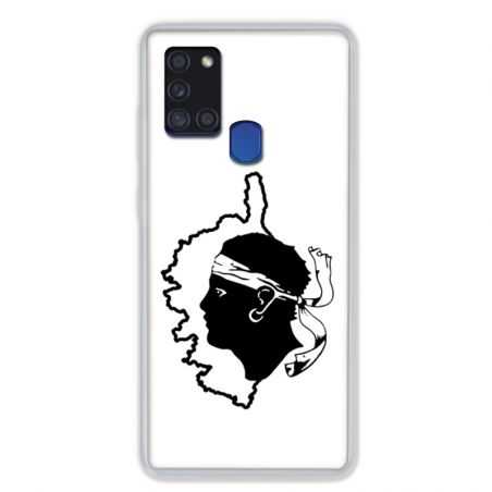 Coque pour Samsung Galaxy A21S Corse Blanc