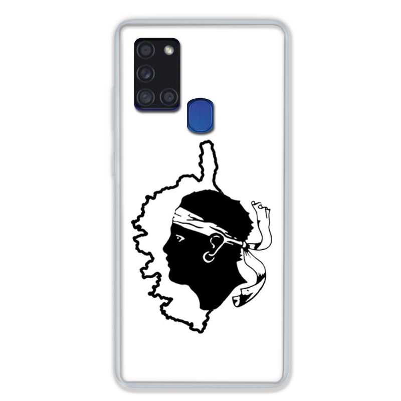 Coque pour Samsung Galaxy A21S Corse Blanc