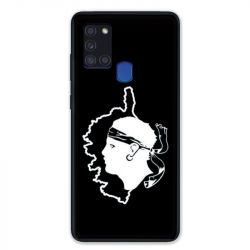 Coque pour Samsung Galaxy A21S Corse Noir