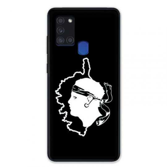 Coque pour Samsung Galaxy A21S Corse Noir