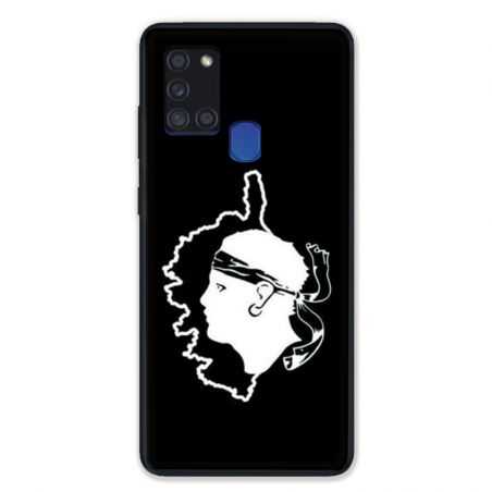 Coque pour Samsung Galaxy A21S Corse Noir
