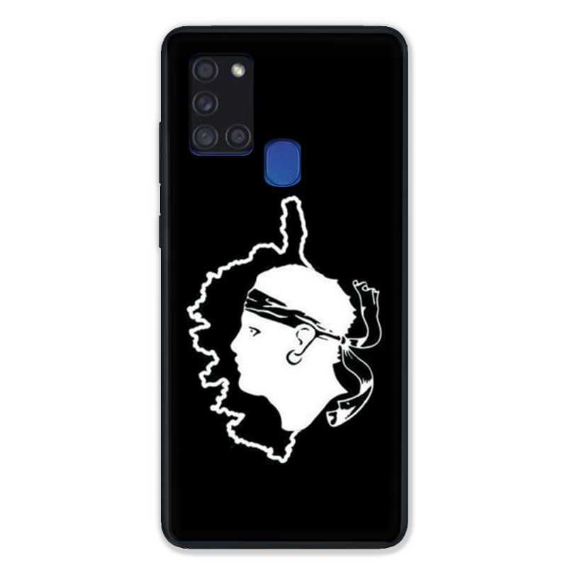 Coque pour Samsung Galaxy A21S Corse Noir