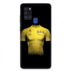 Coque pour Samsung Galaxy A21S Cyclisme Maillot Jaune