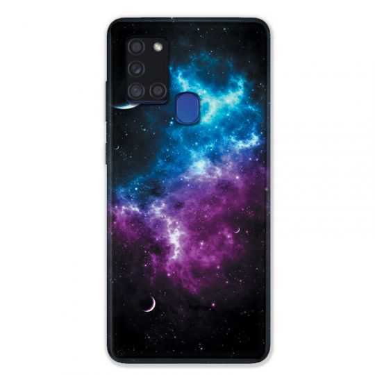 Coque pour Samsung Galaxy A21S Univers Bleu Violet